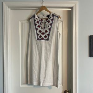 Linen Jcrew dress.